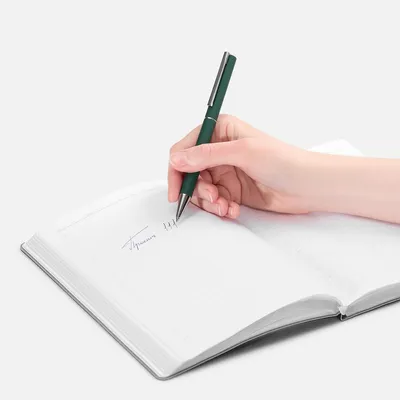 Ручка шариковая Blade Soft Touch, зеленая — фото 4