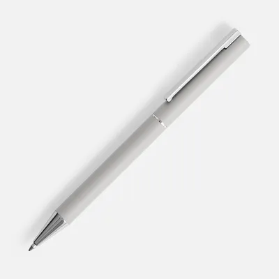 Ручка шариковая Blade Soft Touch, серая — фото 2