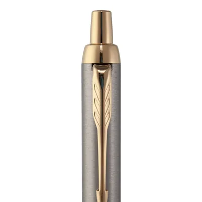 Ручка шариковая Parker IM Core K321 Brushed Metal GT M — фото 5