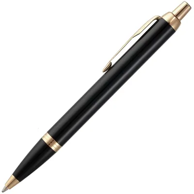 Ручка шариковая Parker IM Core Black GT, черная — фото 2