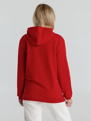 Толстовка с капюшоном унисекс Hoodie, красная — фото 12