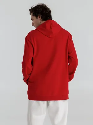 Толстовка с капюшоном унисекс Hoodie, красная — фото 7