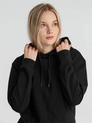 Толстовка с капюшоном унисекс Hoodie, черная — фото 10