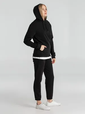 Толстовка с капюшоном унисекс Hoodie, черная — фото 12