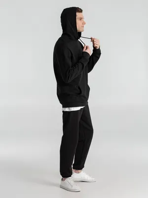 Толстовка с капюшоном унисекс Hoodie, черная — фото 8