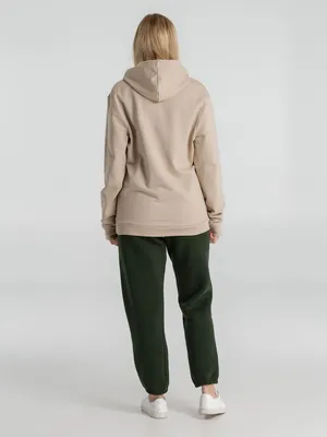 Толстовка с капюшоном унисекс Hoodie, бежевая — фото 13