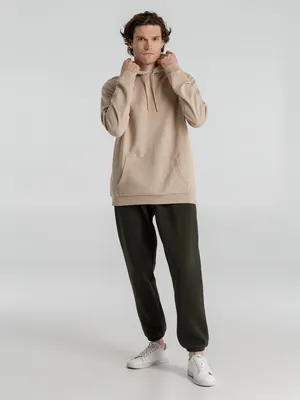 Толстовка с капюшоном унисекс Hoodie, бежевая — фото 7