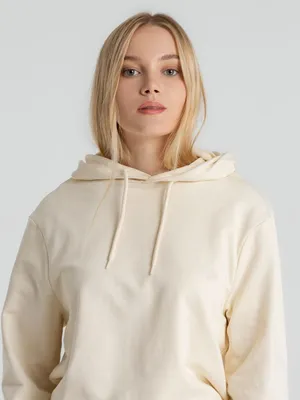 Толстовка с капюшоном унисекс Hoodie, светло-желтая — фото 6