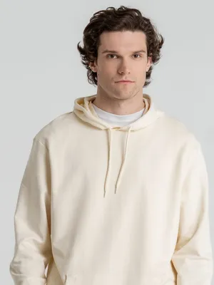 Толстовка с капюшоном унисекс Hoodie, светло-желтая — фото 10