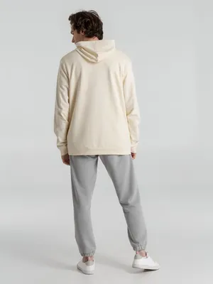 Толстовка с капюшоном унисекс Hoodie, светло-желтая — фото 13