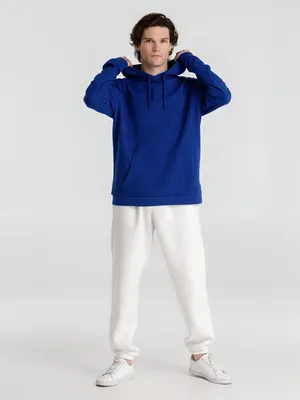 Толстовка с капюшоном унисекс Hoodie, ярко-синяя — фото 13