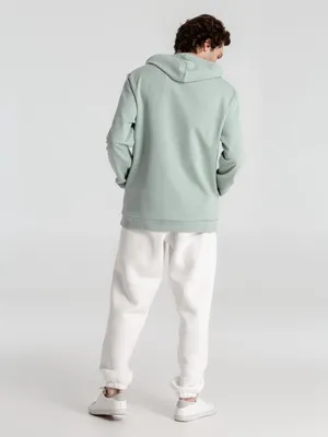 Толстовка с капюшоном унисекс Hoodie, серо-зеленая — фото 12