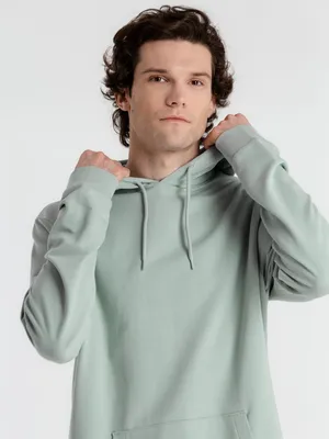 Толстовка с капюшоном унисекс Hoodie, серо-зеленая — фото 9