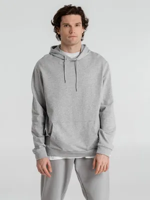 Толстовка с капюшоном унисекс Hoodie, серый меланж — фото 6