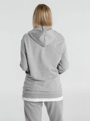 Толстовка с капюшоном унисекс Hoodie, серый меланж — фото 12