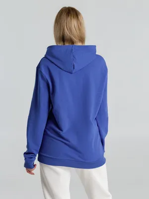 Толстовка с капюшоном унисекс Hoodie, ярко-синий меланж — фото 7