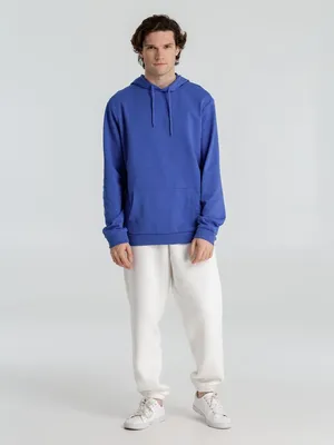 Толстовка с капюшоном унисекс Hoodie, ярко-синий меланж — фото 12