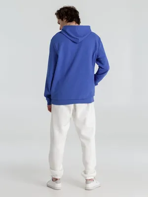 Толстовка с капюшоном унисекс Hoodie, ярко-синий меланж — фото 14