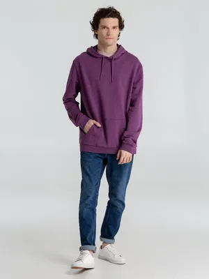 Толстовка с капюшоном унисекс Hoodie, фиолетовый меланж — фото 13