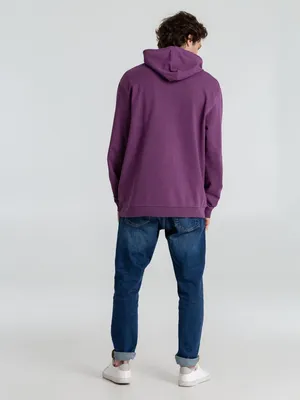 Толстовка с капюшоном унисекс Hoodie, фиолетовый меланж — фото 15