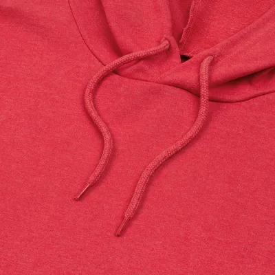 Толстовка с капюшоном унисекс Hoodie, красный меланж — фото 3