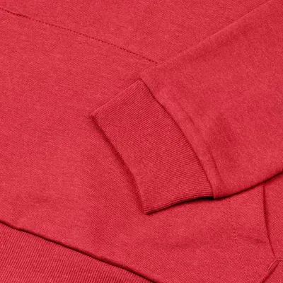 Толстовка с капюшоном унисекс Hoodie, красный меланж — фото 4