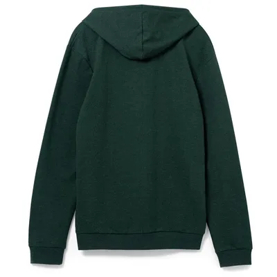 Толстовка с капюшоном унисекс Hoodie, темно-зеленый меланж — фото 2