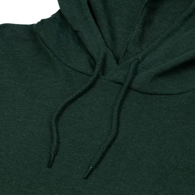 Толстовка с капюшоном унисекс Hoodie, темно-зеленый меланж — фото 3