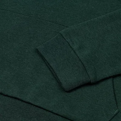 Толстовка с капюшоном унисекс Hoodie, темно-зеленый меланж — фото 4