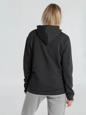 Толстовка с капюшоном унисекс Hoodie, серый меланж (антрацит) — фото 13