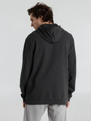 Толстовка с капюшоном унисекс Hoodie, серый меланж (антрацит) — фото 7