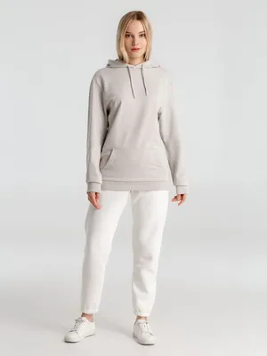 Толстовка с капюшоном унисекс Hoodie, дымчато-серая — фото 13