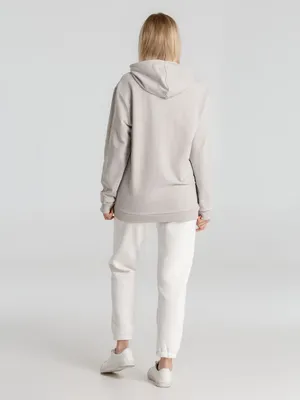 Толстовка с капюшоном унисекс Hoodie, дымчато-серая — фото 15