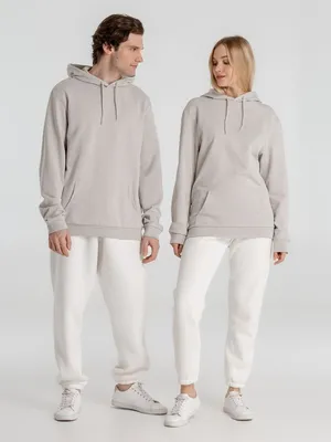 Толстовка с капюшоном унисекс Hoodie, дымчато-серая — фото 16
