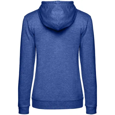 Толстовка с капюшоном женская Hoodie, ярко-синий меланж — фото 2