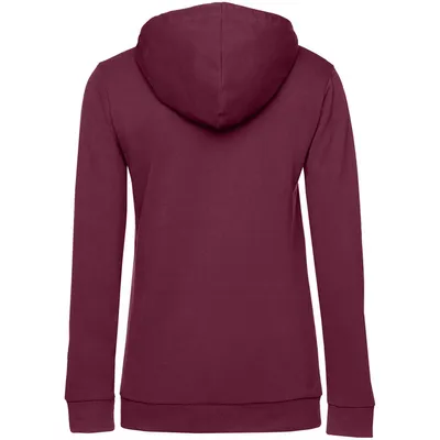 Толстовка с капюшоном женская Hoodie, бордовая — фото 2