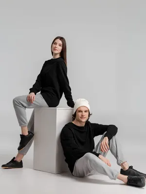 Свитшот унисекс BNC Inspire (Organic), черный — фото 13