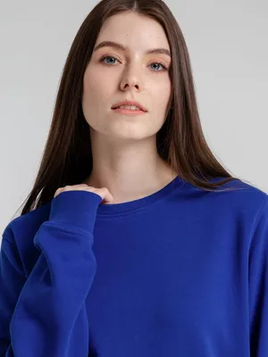 Свитшот унисекс BNC Inspire (Organic), ярко-синий — фото 10