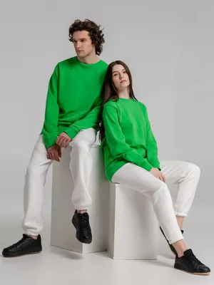 Свитшот унисекс BNC Inspire (Organic), зеленый — фото 13