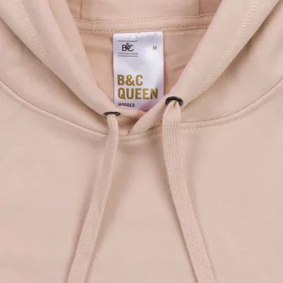 Толстовка с капюшоном женская Queen, темно-серый меланж — фото 3