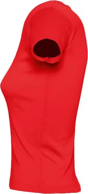 Футболка женская с круглым вырезом Lady 220 красная — фото 3