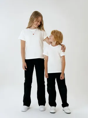 Футболка детская T-Bolka Kids, белая (теплый оттенок) — фото 9