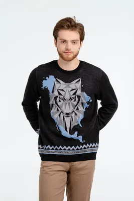 Джемпер Totem Wolf, черный — фото 7