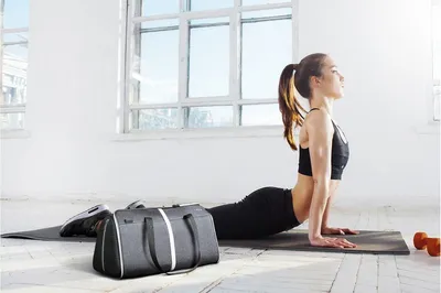 Спортивная сумка FlexPack Gym, темно-серая — фото 11