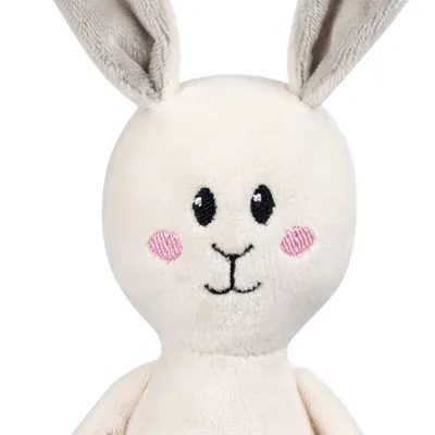 Мягкая игрушка Beastie Toys, заяц с белым шарфом — фото 5