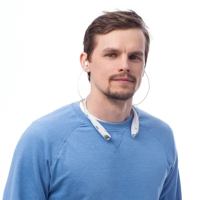 Bluetooth наушники stereoBand, ver.2, белые — фото 5
