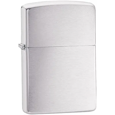 Зажигалка Zippo Armor Brushed, матовая серебристая — фото 1