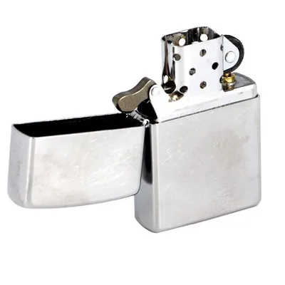 Зажигалка Zippo Armor Brushed, матовая серебристая — фото 4