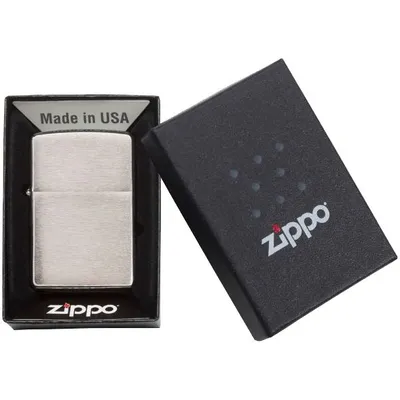Зажигалка Zippo Armor Brushed, матовая серебристая — фото 5