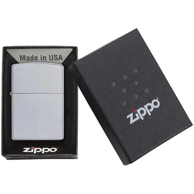 Зажигалка Zippo Classic Satin, серебристая — фото 2